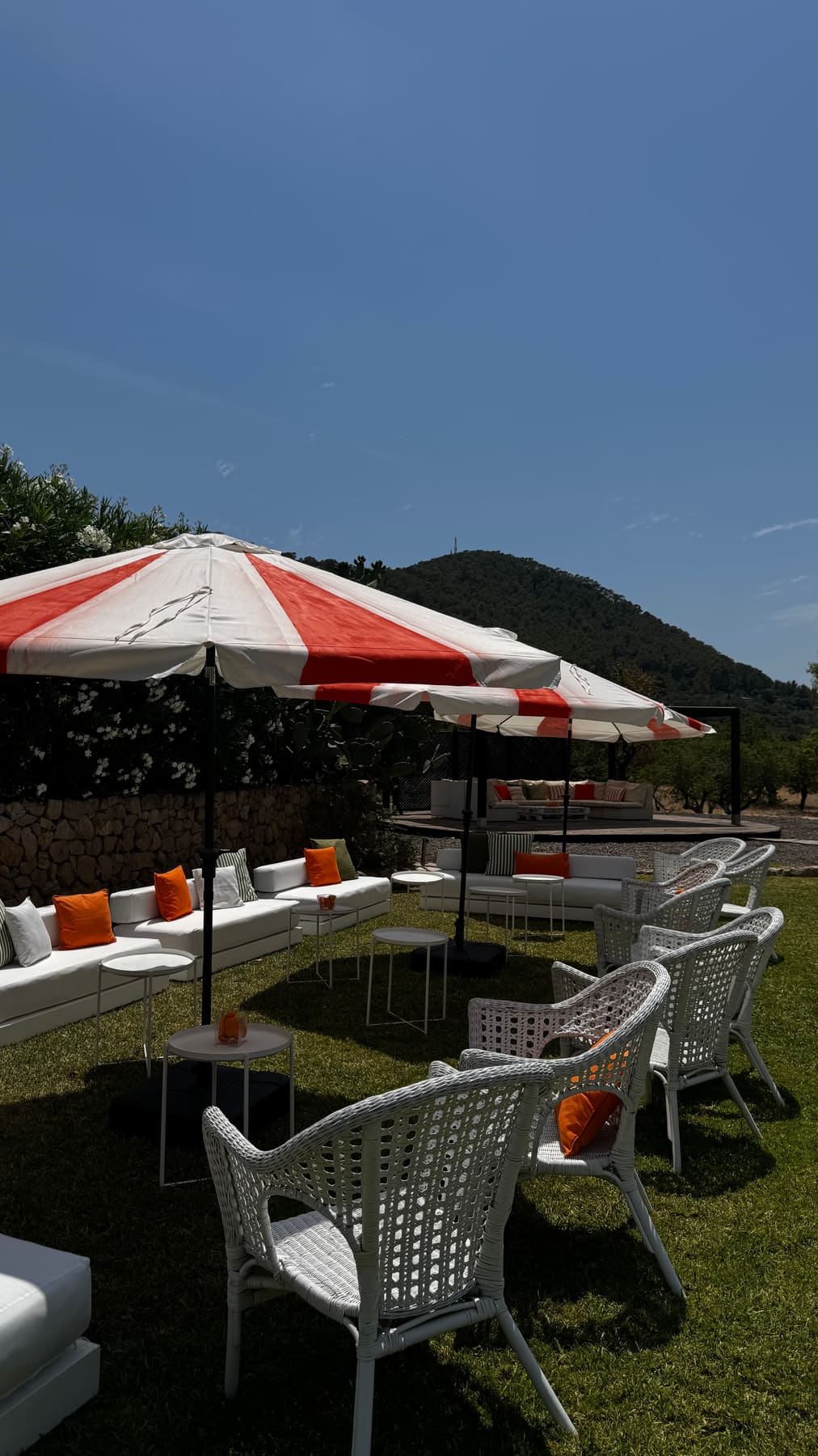 Espacio montado para una cena de empresa en Barcelona